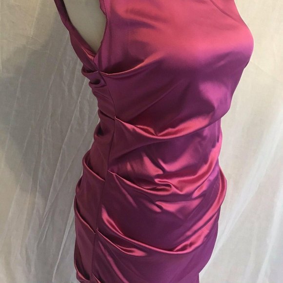 Nicole Miller Sleeveless Ruched Sheath Party Dress - Picture 2 of 3